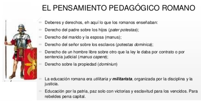 SISTEMA EDUCATIVO ROMANO
