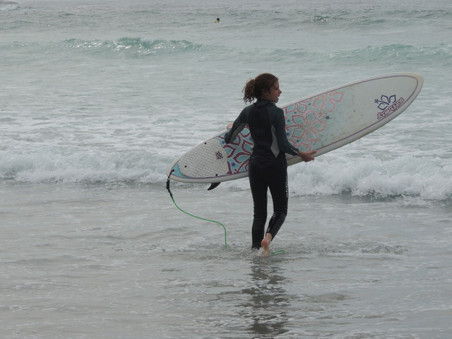 Por fin hago la pared en el surf pero solo duré dos segundos