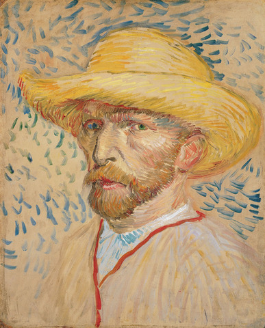 Completion of Self Portrait with Straw Hat