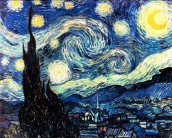 Paints Starry Night