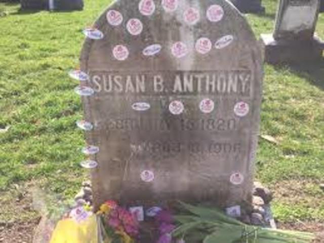 Susan B Anthony Dies at 86