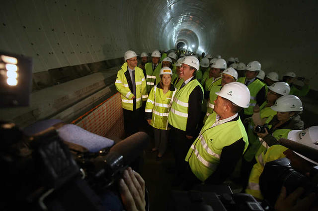 Visita de la ministra de Fomento, Ana Pastor a las obras