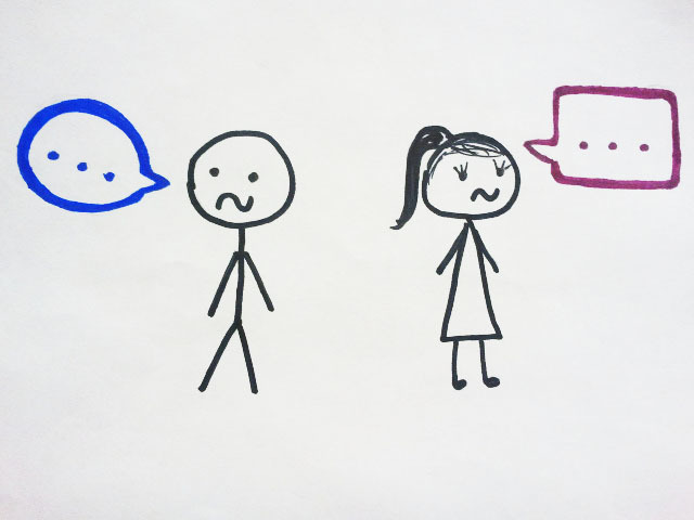 Lara and Bree see each other