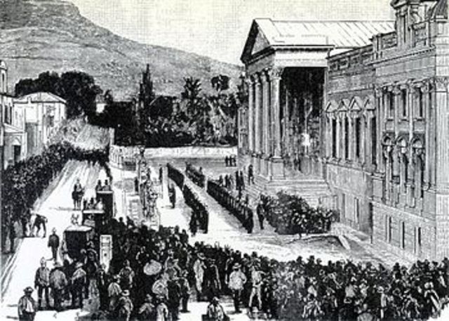 The British take control of the Cape Colony