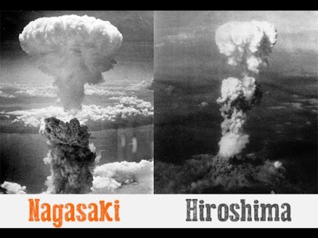 A-bomb dropped in Nagasaki and Hiroshima