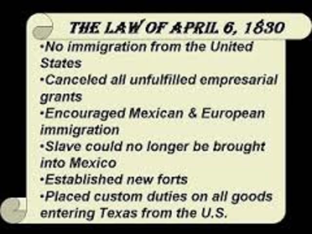 Law of April 1830