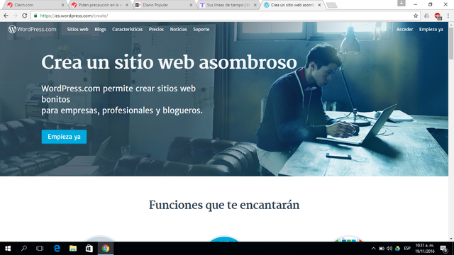 Comienzo de un mundo desconocido