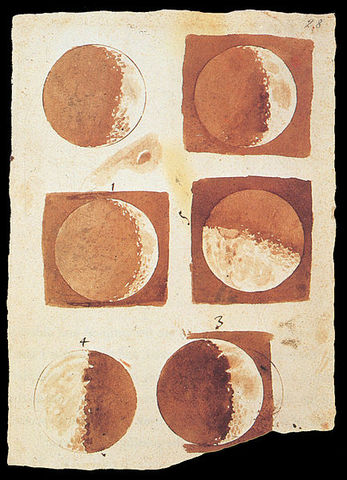 Galileo Galilei: Sidereus Nuncius: observaciones telescópicas (satélites de Júpiter, cráteres de la Luna, manchas solares).
