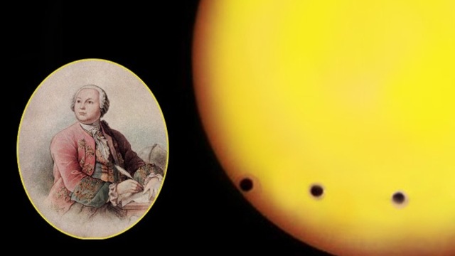 Mikhail Lomonosov descubre la atmósfera de Venus.