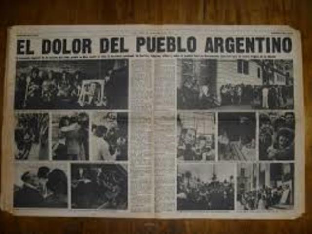 Fallecimiento de Perón