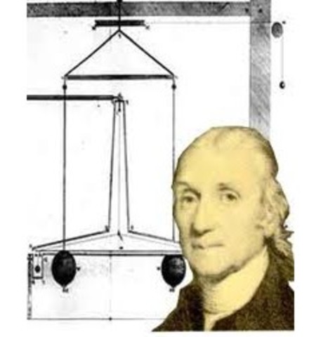 Henry Cavendish realiza su célebre experimento de la balanza de torsión y consigue medir el valor de la constante de gravitación universal.