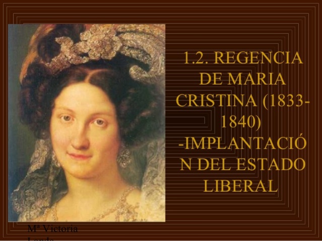 CAÍDA DE MARÍA CRISTINA