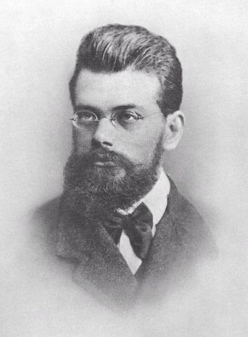 Ludwig Boltzmann define estadísticamente la entropía.