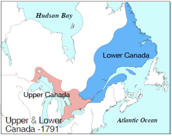 Upper and Lower Canada