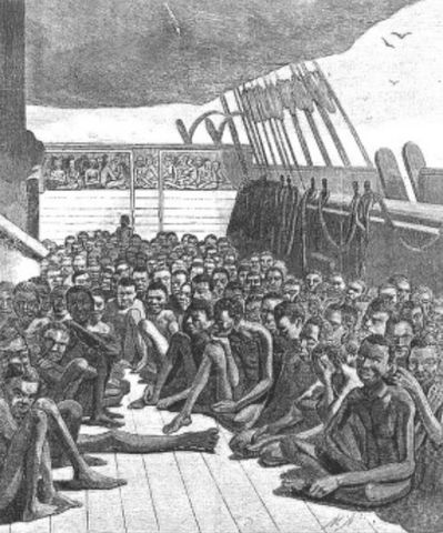 Foreign Slave Trade Becomes Illegal; 50,000 Slaves Become First "Illegal Aliens" in the US