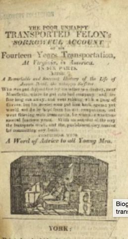 1717-1769 - 36,000 British Convicts Transported to America after Passage of Transportation Act of 1717