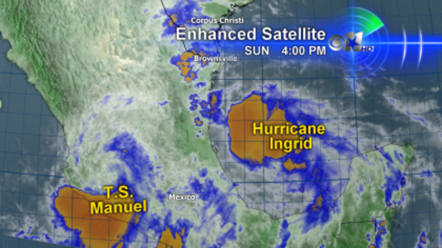 Hurricane Ingrid and Manuel