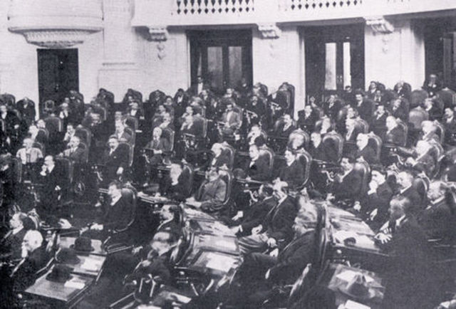 (1912) Legislatura de la cámara de diputados