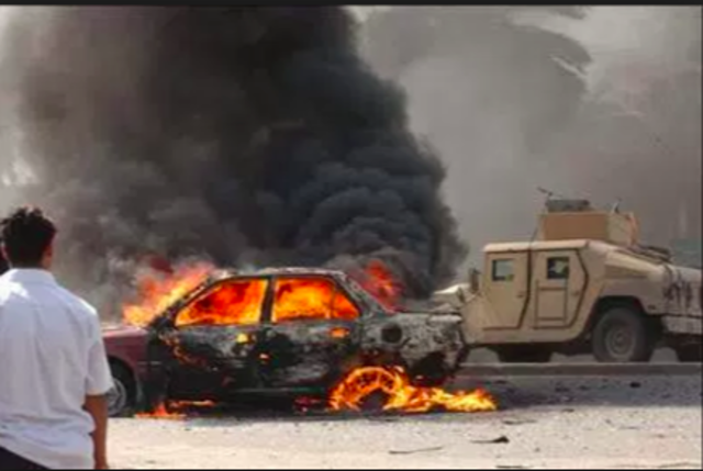 Suicide car bomb detonates at a volleyball tournament