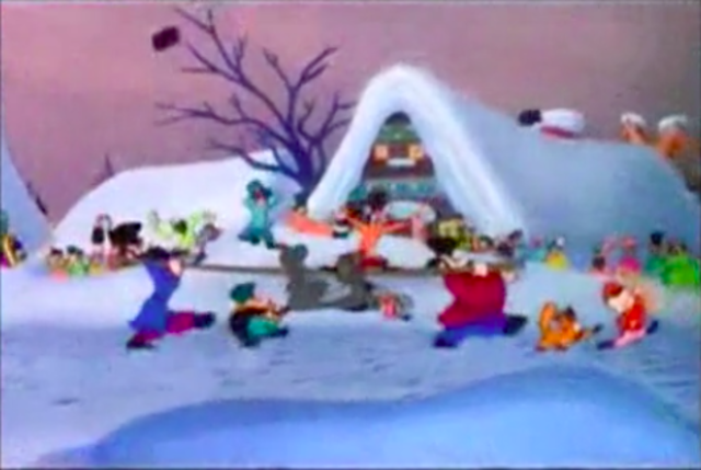 The hunters helped Peter to take the wolf to the zoo.