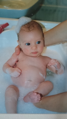 Mi primer baño en casa