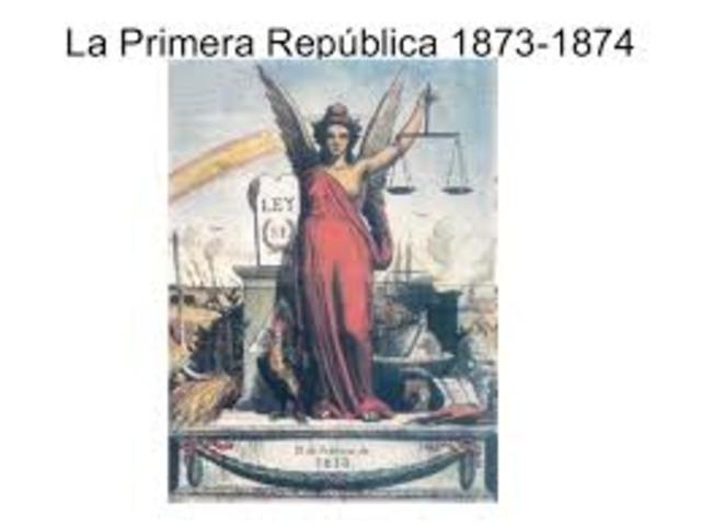 PROCLAMACIÓN DE LA  PRIMERA REPÚBLICA