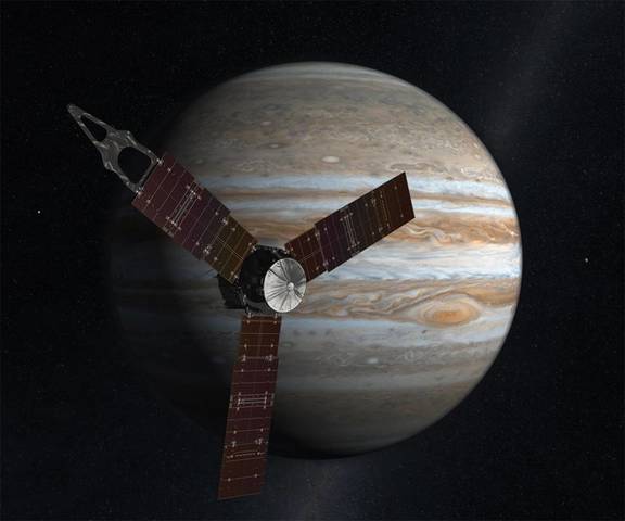 Spacecraft Orbits Jupiter