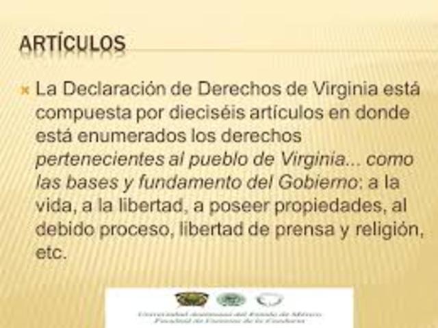 DECLARACION DE LOS DERECHOS DE VIRGINIA