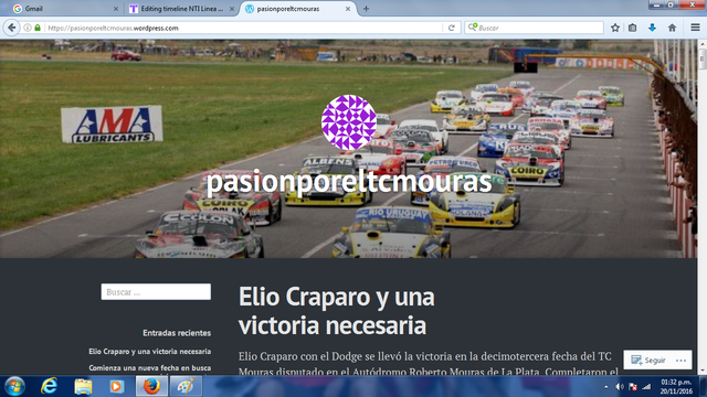 Mi blog personal en Wordpress