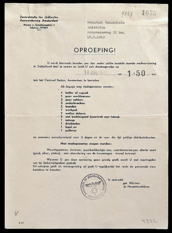 Margot receives a call-up notice.