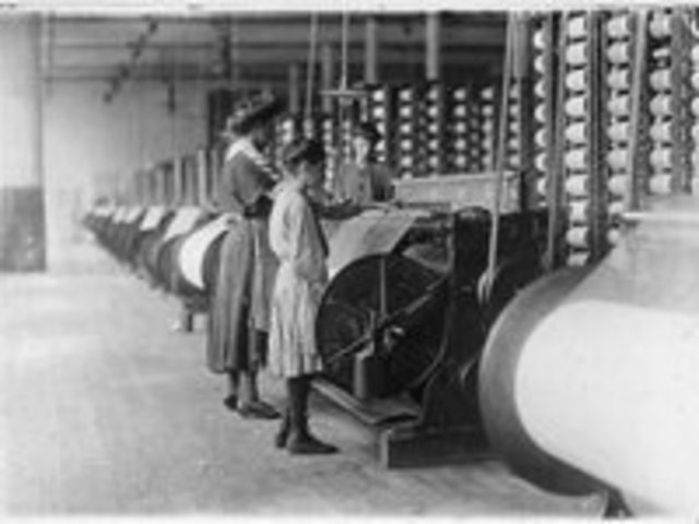 Mill Girls Protest Wage Cuts