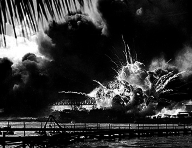 Japan attacks Pearl Harbor