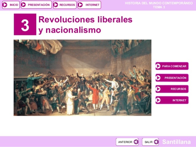 REVOLUCIONES LIBERALES Y NACIONALISMOS. PRIMERA MITAD DEL SIGLO XIX