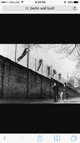 Berlin Wall built