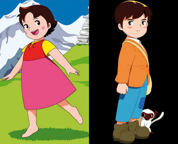 comencé a ver series como Heidi y Marco