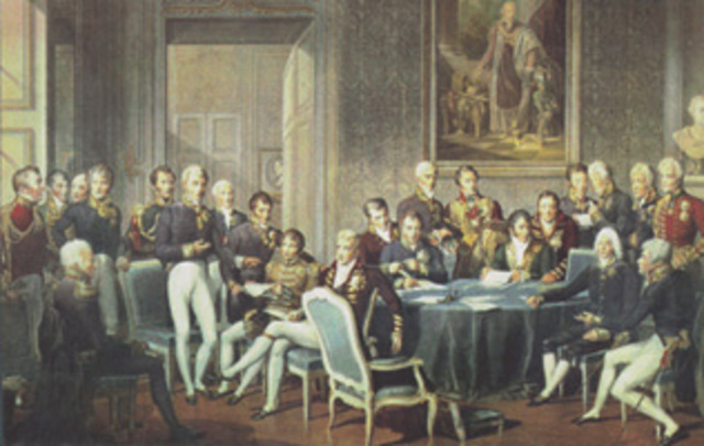 Nel congresso di Vienna si decide un nuovo assetto dell'europa