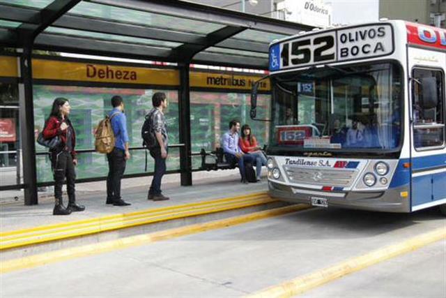 Aumento en  el transporte público