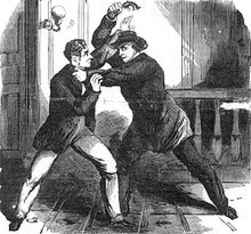 Lewis Powel tries to kill Fredrick Steward