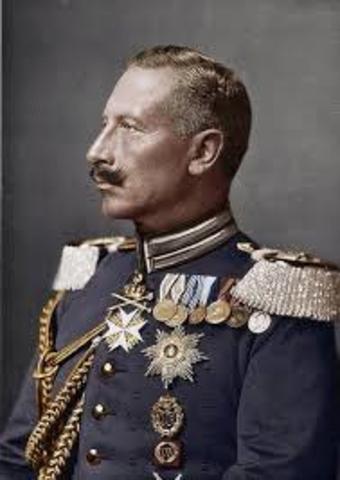 Kaiser William II promised German Support for Austria vs. Serbia