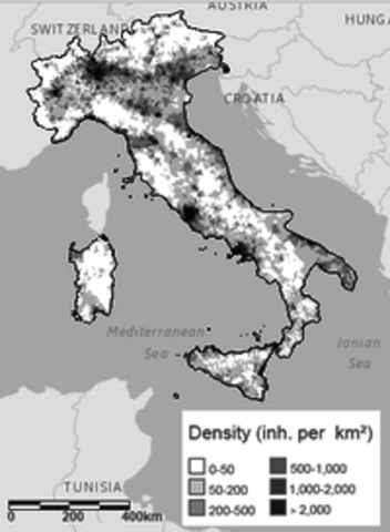 Italian populations grows almost as double