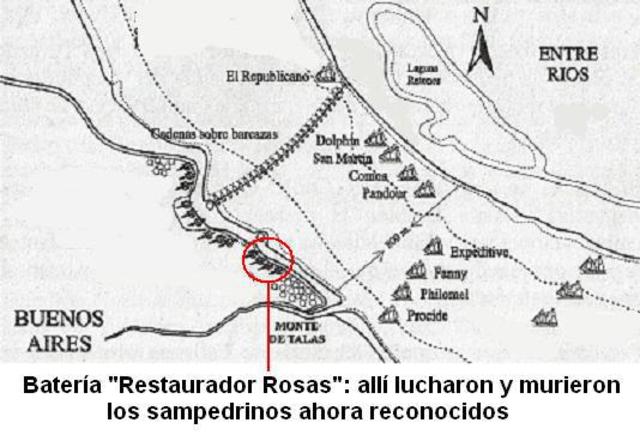 La flota invasora intenta desembarcar en San Pedro y es atacada por vecinos