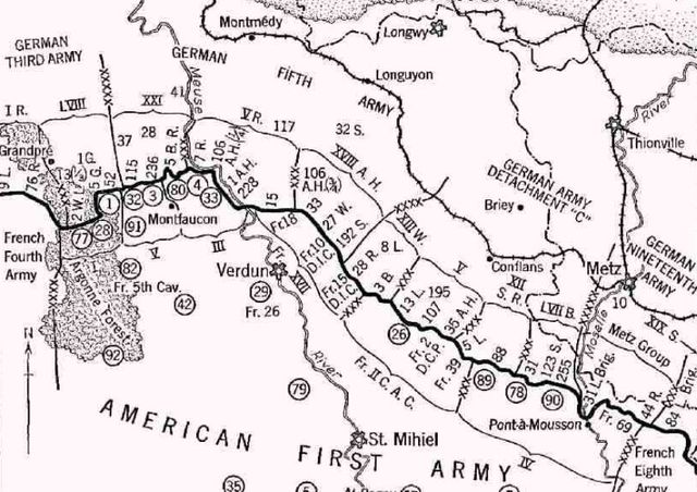 The U.S. Meuse-Argonne offinsive underway
