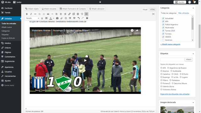 Compartir material en el blog