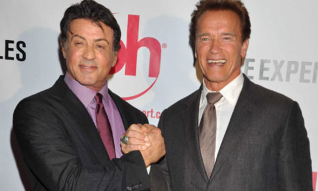 Arnold schwarzenegger and sylvester stallone regroup
