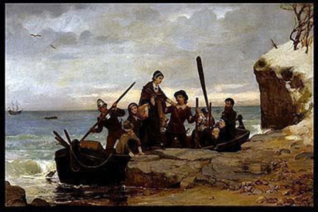 The pilgrims arrived to America.