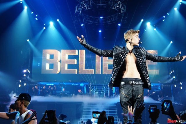 When he went on the Believe Tour