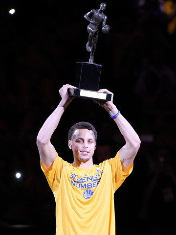 Stephen Curry Wins His First MVP Award