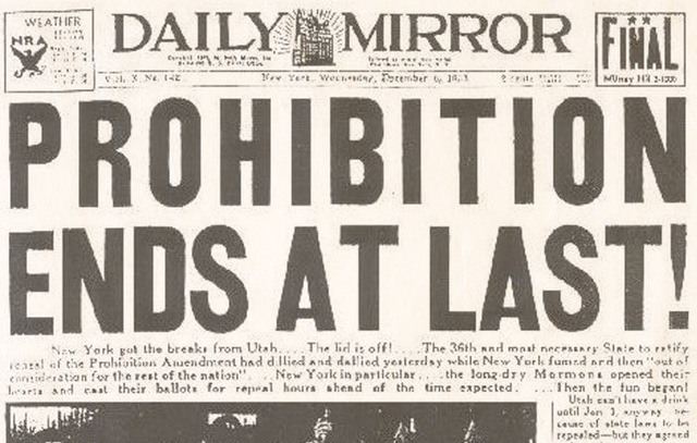 Prohibition ENDS