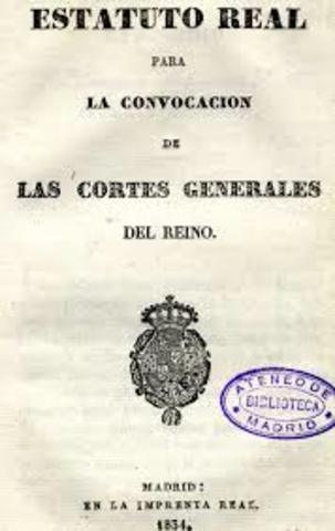 Publicación del Estatuto Real