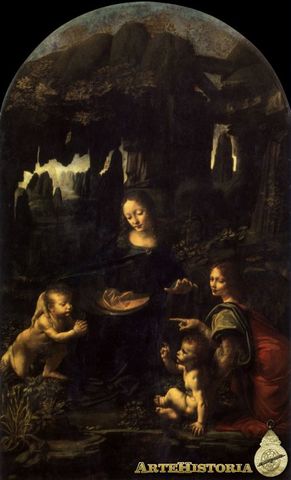 La pintura de La Virgen de las Rocas